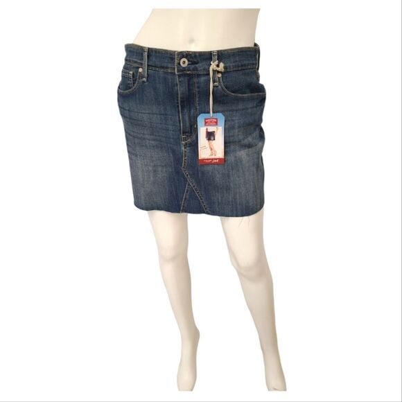 Levis NEW TAGS Raw Hem High Rise Skirt 6 - Picture 4 of 11
